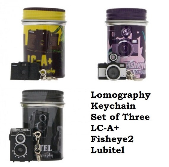 Lomography Camera Keychain Set: Lubitel, Fisheye2, LC-A+ - Etsy