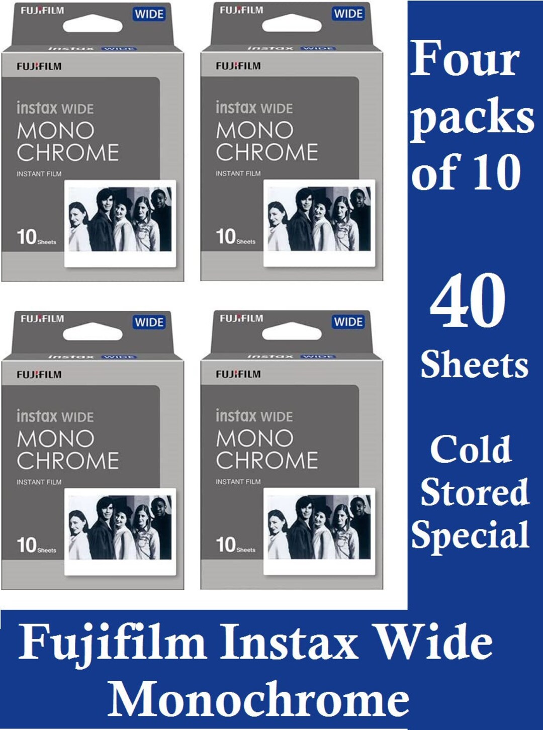 Fujifilm Instax mini película, Pack of 5 x 10 hojas (el embalaje puede  variar) : : Electrónica