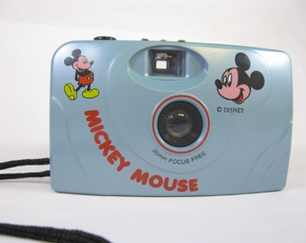 Rare Vintage Mickey Mouse 35 mm Film Camera Disney Japan with Strap