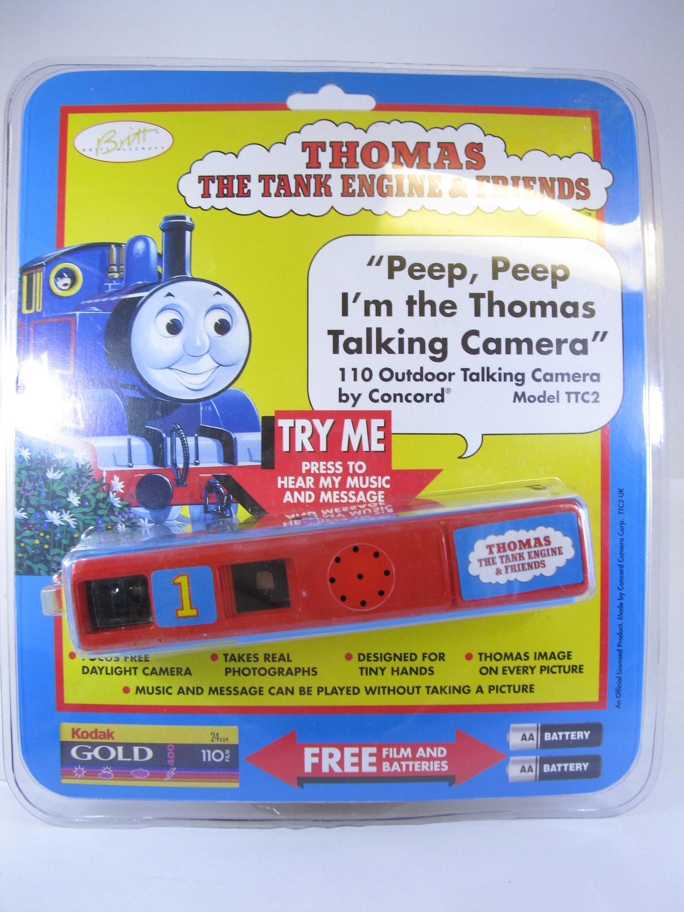 Rare Thomas the Tank Engine 110 Film Sealed Blister Pack Concord
