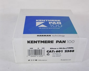 Kentmere PAN 100 Black and White Film Fine Grain Cold Stored Fresh 35mm x 100 Foot Roll