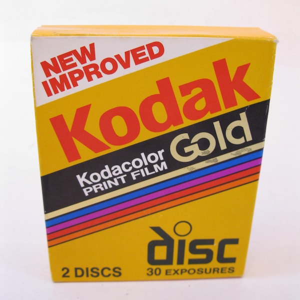 Extremely Rare Kodak Kodacolor Gold DISC Film 30 Exposure Color Print Discontinued Outdated cold stored Sealed Pack