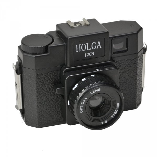 Holga 120N Medium Format Film Camera (Black) with Inserts, Strap, Lens Cap NIB