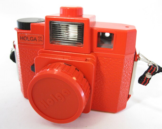 Original Lomography Color Flash RED Holga Camera Starter Kit 828 120 Medium Format Film Camera W