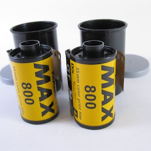Rare 2 Rolls Kodak Max 800 35mm x 24 exp Color Print ISO 800 Color Negative Film Cold Stored
