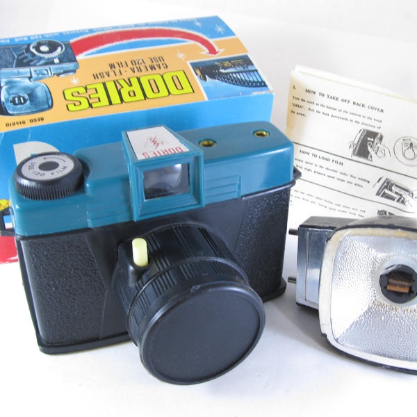 Vintage rare DORIES 120 Medium Format Film Camera Holga Lomo with Manual, Lens Cap, and 120 Reel in original box