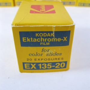 Vintage Kodak EX 135-20 Ektachrome X Diafilm Chrom Extrem Selten - Expired Film Day - Original ab Werk versiegelt