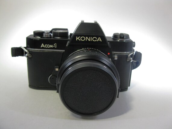 Rare Konica Acom 1 35mm Slr Manual Focus Camera With Konica Etsy Rare Konica Acom 1 35mm Slr Manual Focus Camera With Konica Etsy