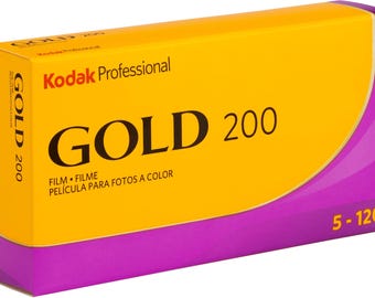 NEW Kodak Gold 200 Film: 5 Roll Pack 120 Format COLD STORED Special