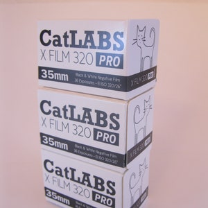 Three Rolls Catlabs X Film 320 PRO Black & White 35 mm x 36 Exposure