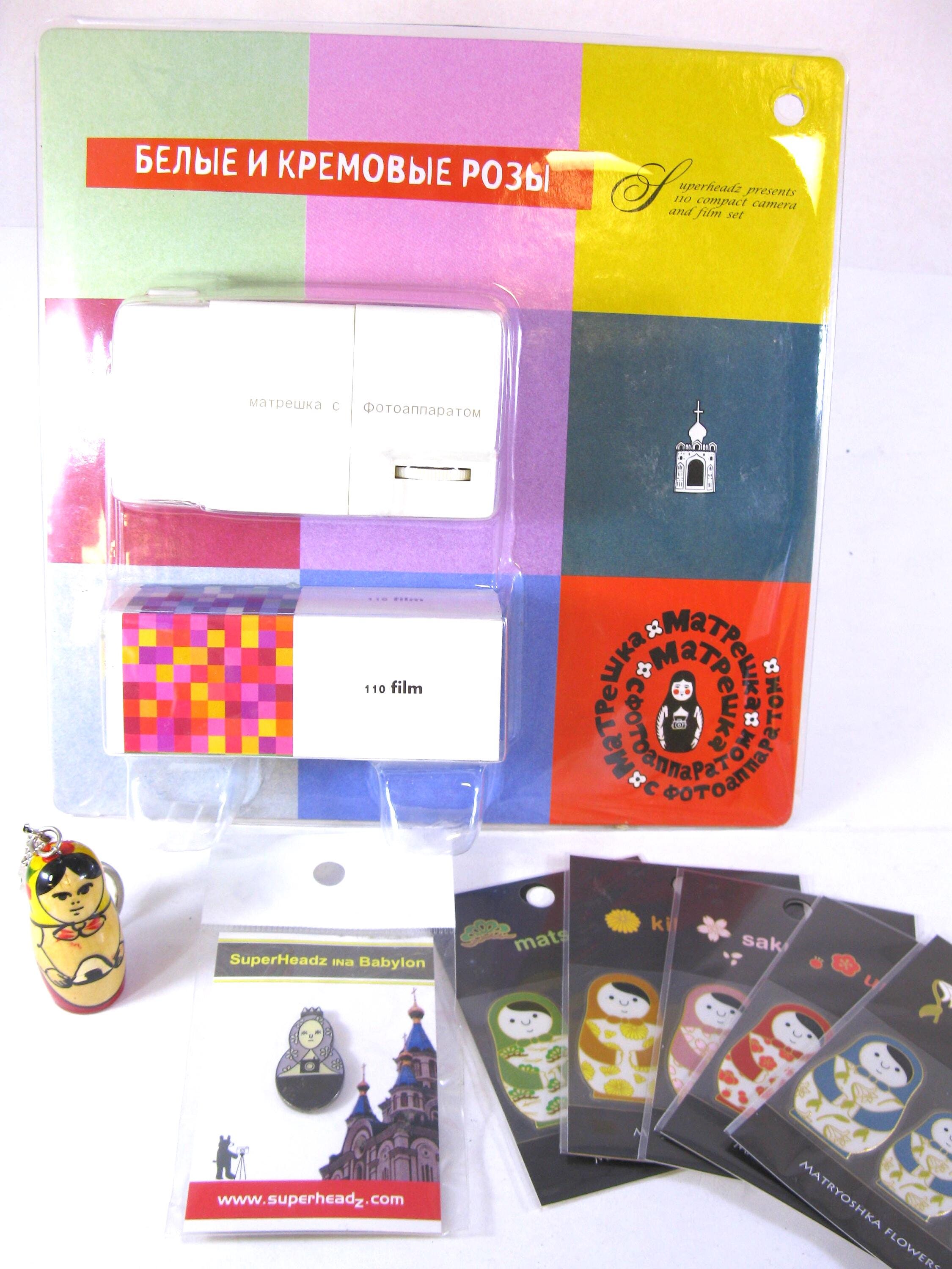 Matryoshka Vintage Superheadz 110 Camera Rare Sealed Original
