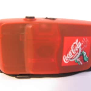 Coca Cola Promotional Manual Panorama switchable 35 mm Camera with Strap