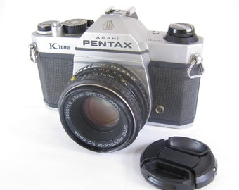 Pentax K1000 35 mm SLR Student Camera z 50 mm Pentax SMC Lens - Testowany