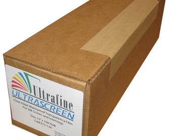 Waterproof Transparency Film: Ultrascreen Inkjet for Screen Printing (13" x 100' Roll)