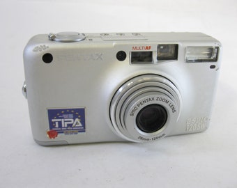 Rare Pentax IQZoom (ESPIO) 120 SW Wide 35mm Point & Shoot Camera with Strap