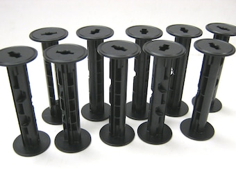 10 Empty Kodak 120 / 220 Medium Format Plastic Film Spools Holga Voightlander Kodak Lomo