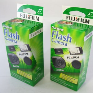 Two - Fuji QuickSnap Cameras Flash Single Use 35mm Film - Free Shipping