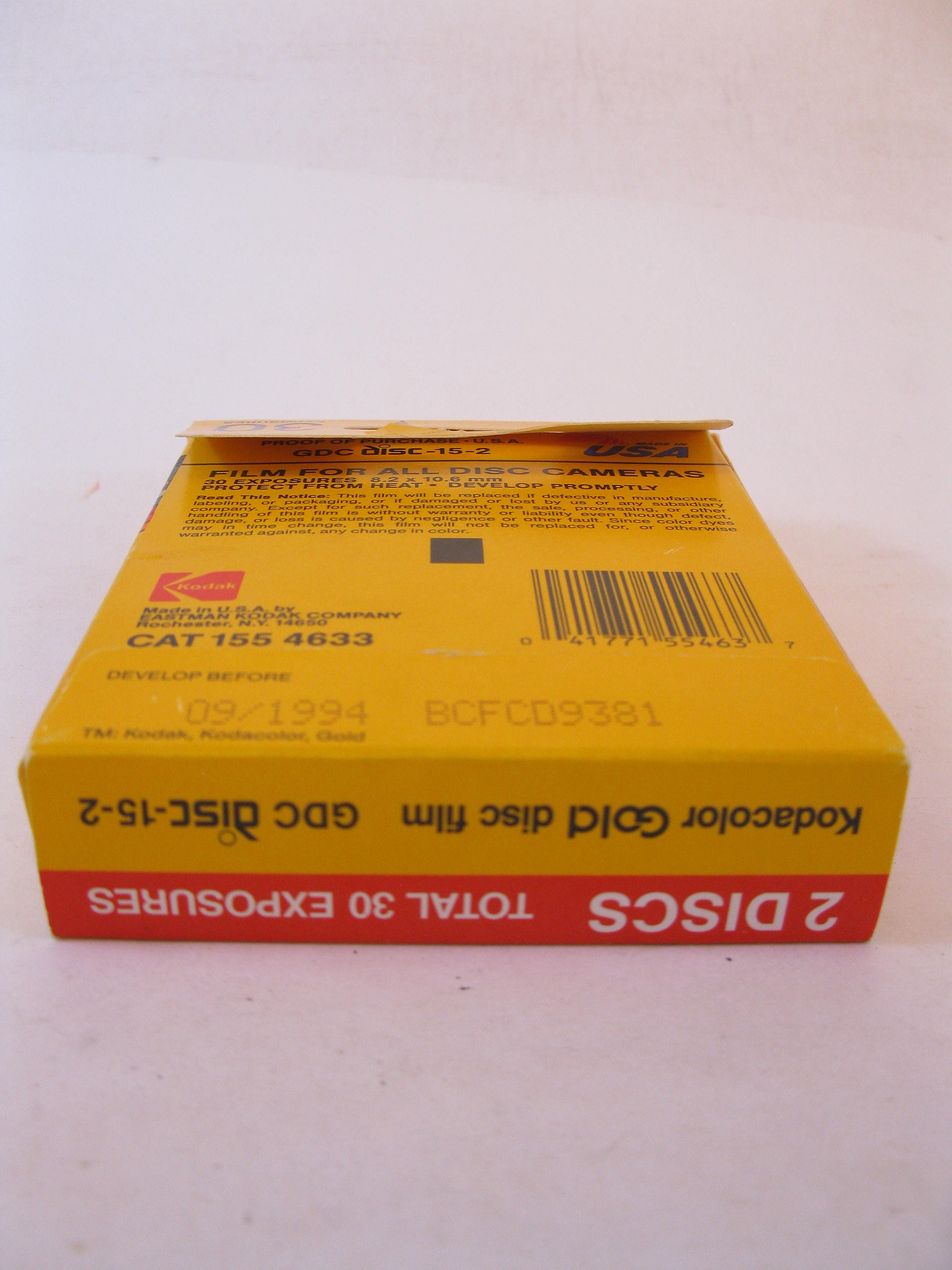 Extremely Rare Kodak Kodacolor Gold DISC Film 30 Exposure