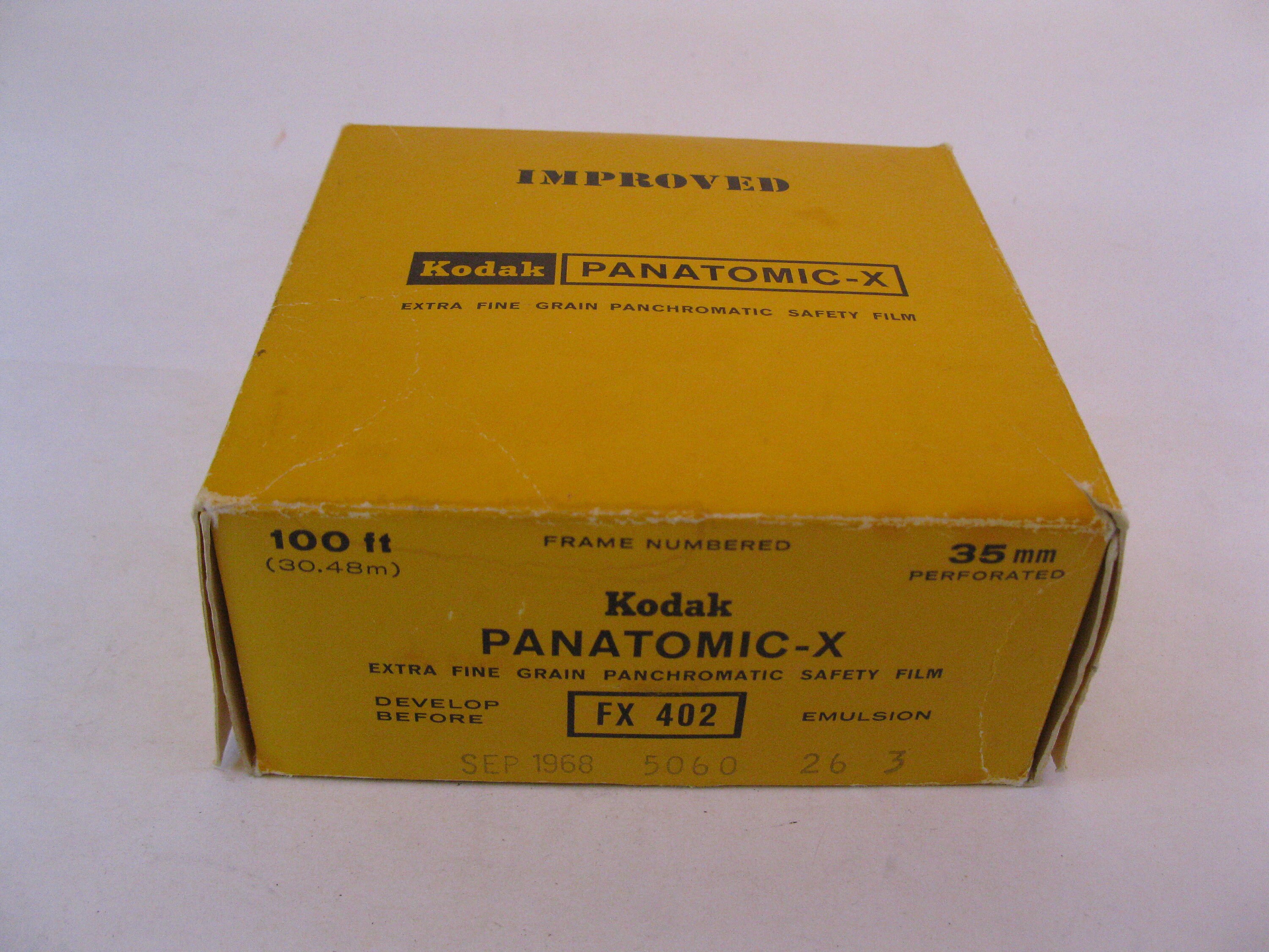 Extrem seltene Rolle Kodak Panatomic-X ISO 32 B W Folie 35mm