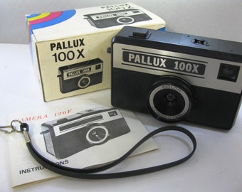 Vintage Pallux 100x Camera 126F With Box, Strap, and Instructions New 126 Format Holga - Collectors Item