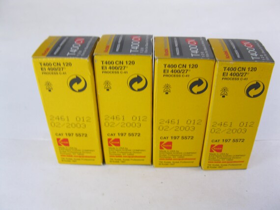 4 ロール レア ビンテージ コダック T400CN 120 フォーマット 4 ロール レア ビンテージ コダック T400CN 120 フォーマット