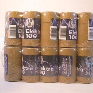 Twenty Rolls Fresh Elektra 100 Kodak Aerocolor IV ISO 100 Color Print Film by FlicFilm 35mm x 36 Exposure