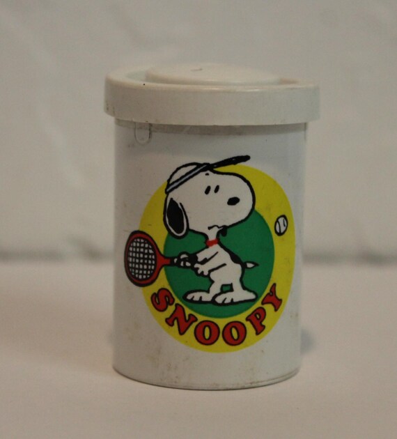 ビンテージスヌーピーキャニスタースヌーピー リボン キャニスター