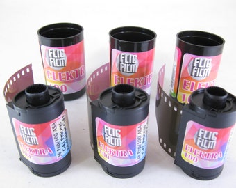 Three Rolls Fresh Elektra 100 Kodak Aerocolor IV ISO 100 Color Print Film by FlicFilm 35mm x 36 Exposure