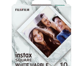 FUJIFILM INSTAX SQUARE White Marble Instant Film (10 Exposures) Cold Stored Special