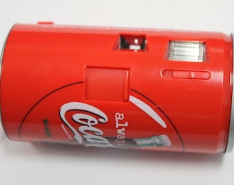 Vintage Coca-Cola Can 35mm film Camera RARE Unique with built in Flash
