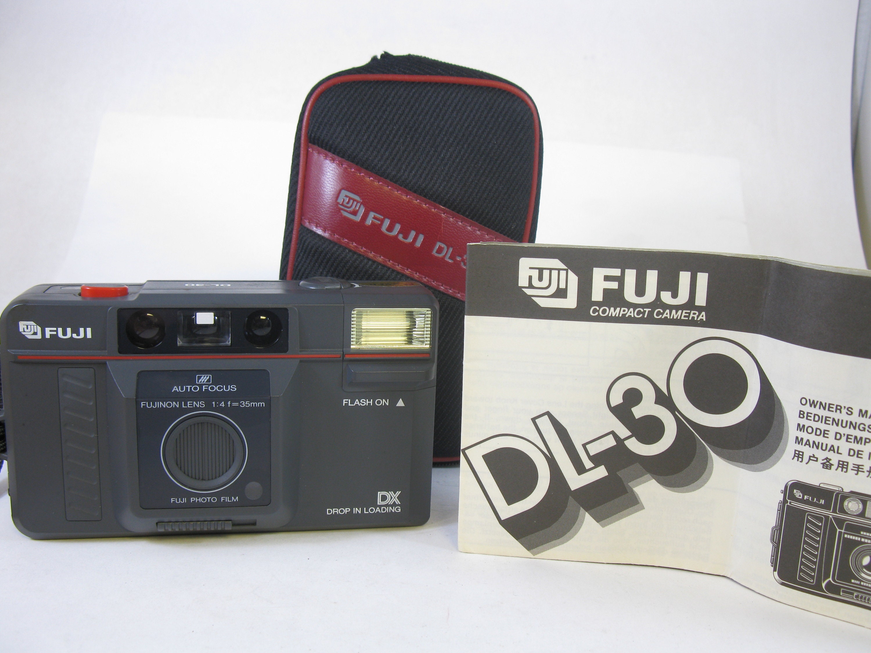 Vintage Fuji DL - 30 Compact 35 Mm Camera Fujinon 35 Mm F/4