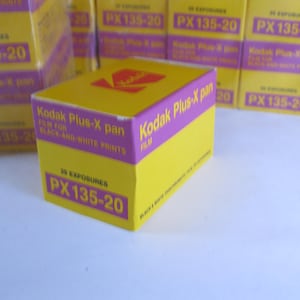 Vintage Kodak Plus-X 125 Film: 35mm Black & White, 20 Exp