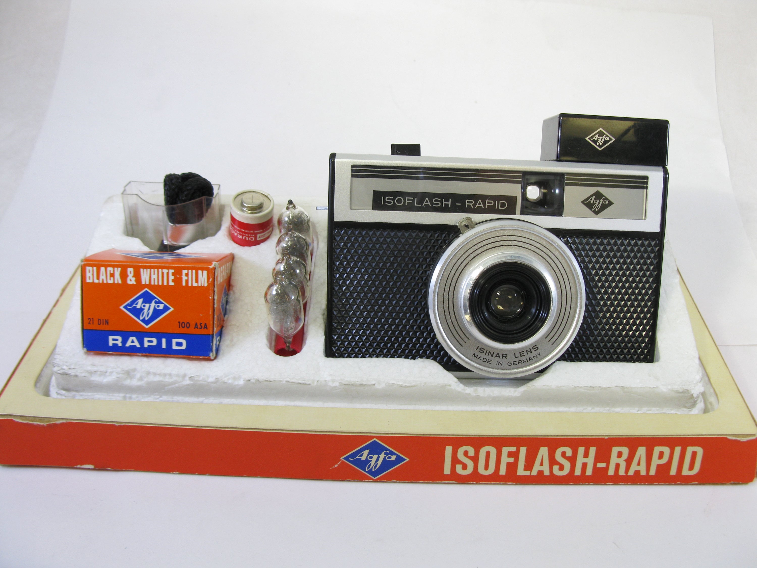 Appareil Photo Argentique Agfa Iso-Rapid IF - Compact Argenté, Occasion En état Fonctionnel