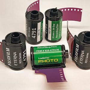 Rare Fujifilm Eterna RDS 4791: 35mm Black & White Film - 5 Rolls