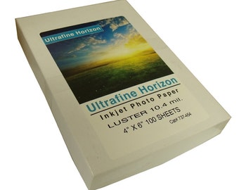 Ultrafint Horizon Luster fotopapper: 4x6, 100 ark