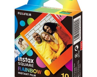 FUJIFILM INSTAX SQUARE Rainbow Instant Film (10 Exposures) Cold Stored Special