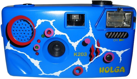 Holga K-203 35mm Film Camera With 28 Mm Holga Lens K203 Royal Blue