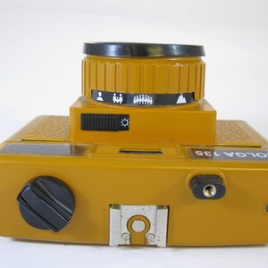 Vintage Holga Butterscotch Camera 35mm Film Holga 135 with strap and cap image 4