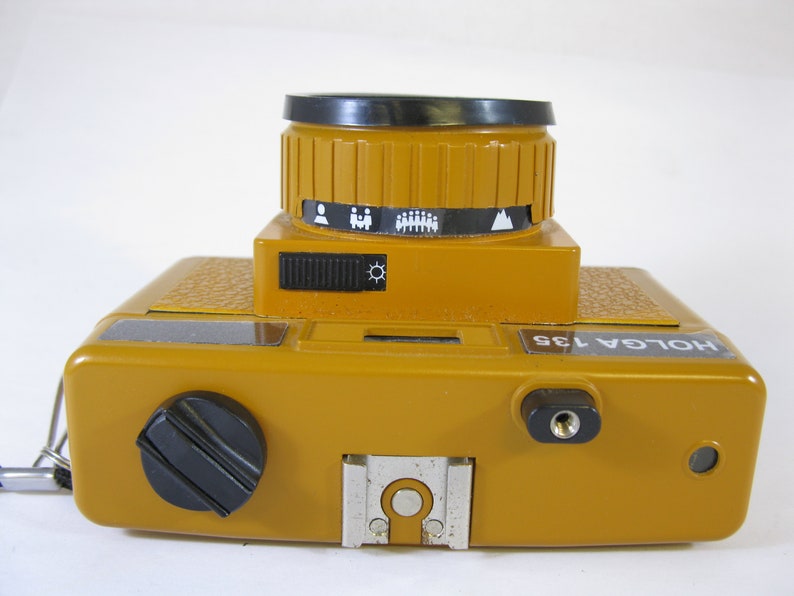 Vintage Holga Butterscotch Camera 35mm Film Holga 135 with strap and cap image 4