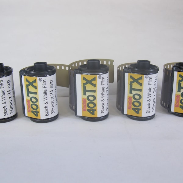 5 Rolls Fresh Kodak Tri-X 400 Film 400TX B & W Film 35 mm x 24 Exp Loaded by Photo Warehouse