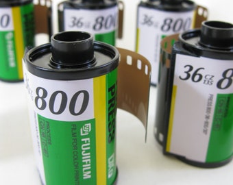 5 Rolls Rare Fujicolor 800 - 36 Exp Color Print Film Fujifilm Fuji Press Outdated Cold Stored