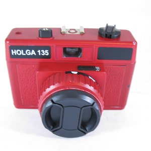Vintage Holga Red Color Camera 35mm Film Holga 135 image 1