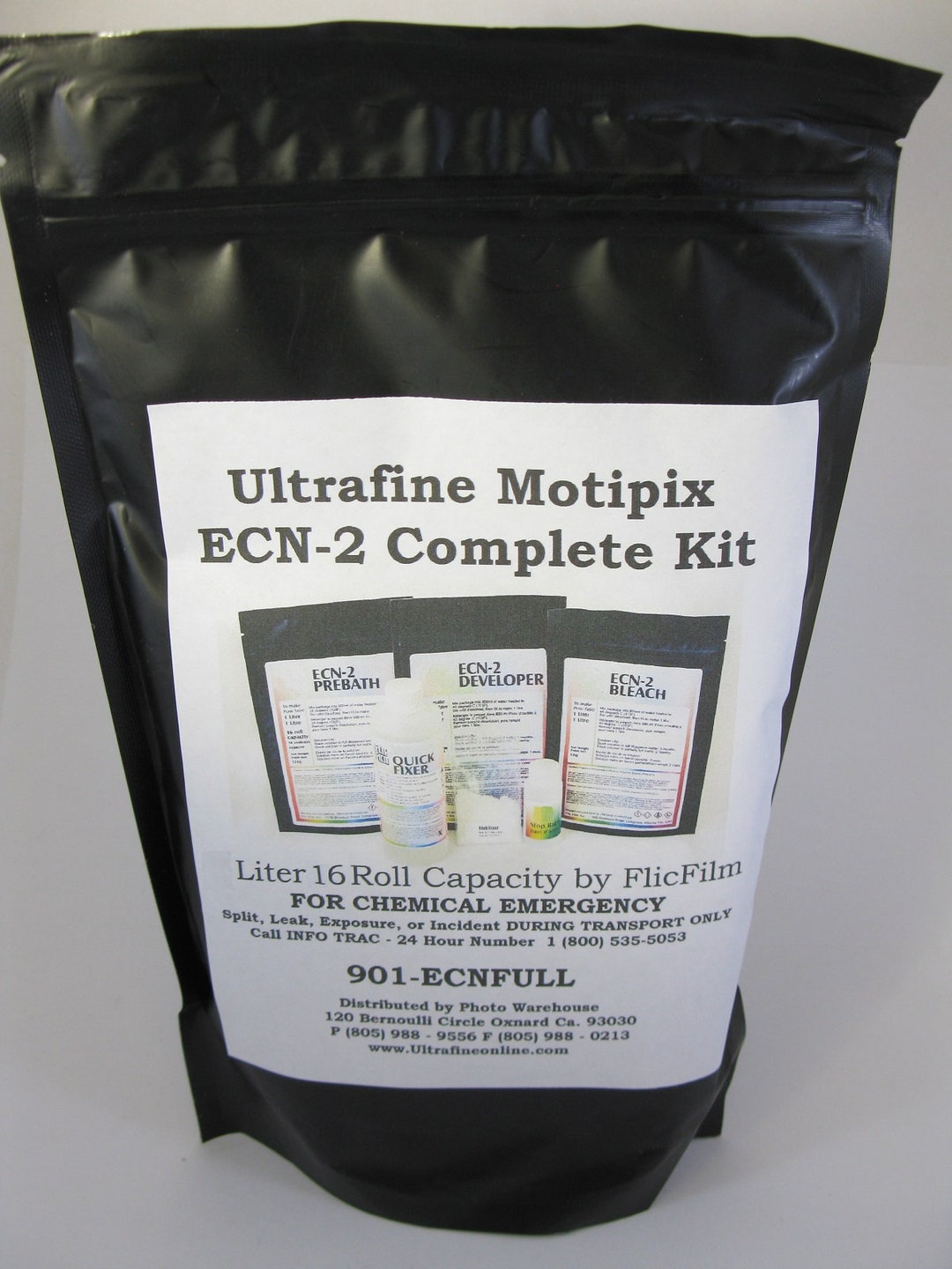 Ultrafine Motipix ECN2 Color Film Home Processing Kit Process 16 Rolls