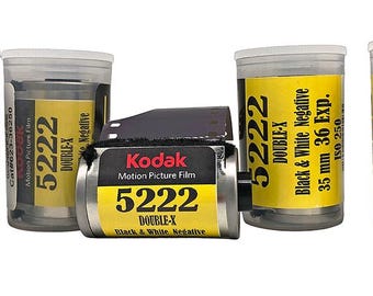Kodak Double-X 5222 Black & White Film, 35mm 36 Exp - 5 Rolls
