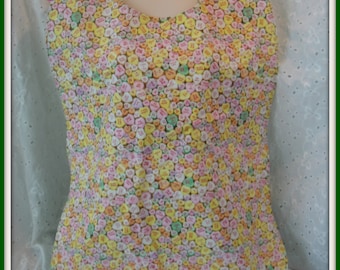 Candy Hearts print full lap bib for Adults/Teens/Tweens