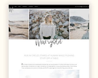 Marigold II - Responsive Blogger theme - custom slider, featured categories and about widget