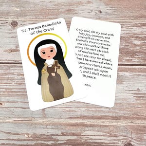 St. Teresa Benedicta of the Cross Prayer Card