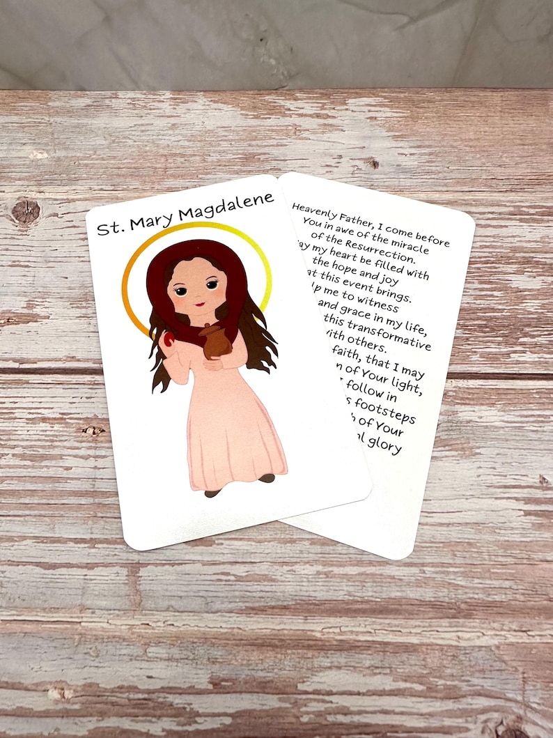 St Mary Magdalene Prayer Card Etsy