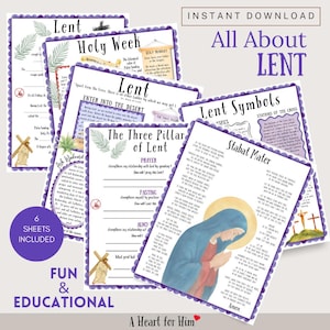 All About Lent Worksheet Bundle