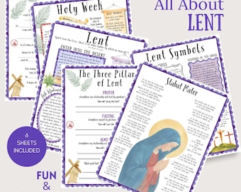 All About Lent Worksheet Bundle